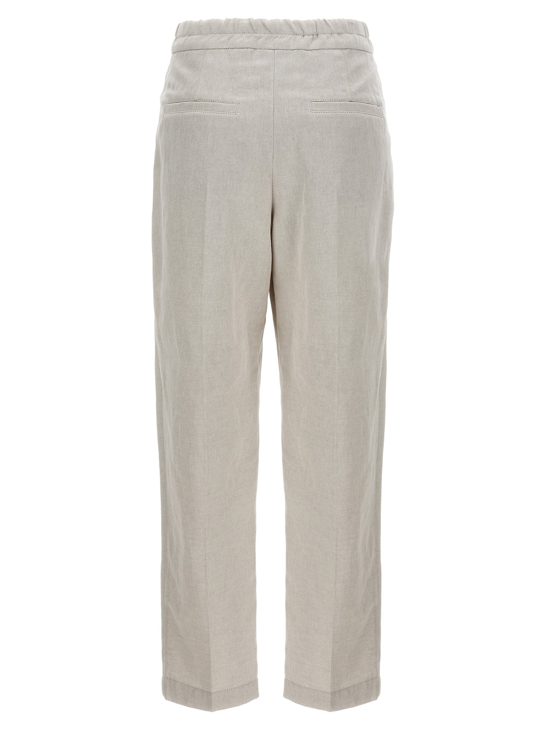 Linen Cotton Trousers Pants White