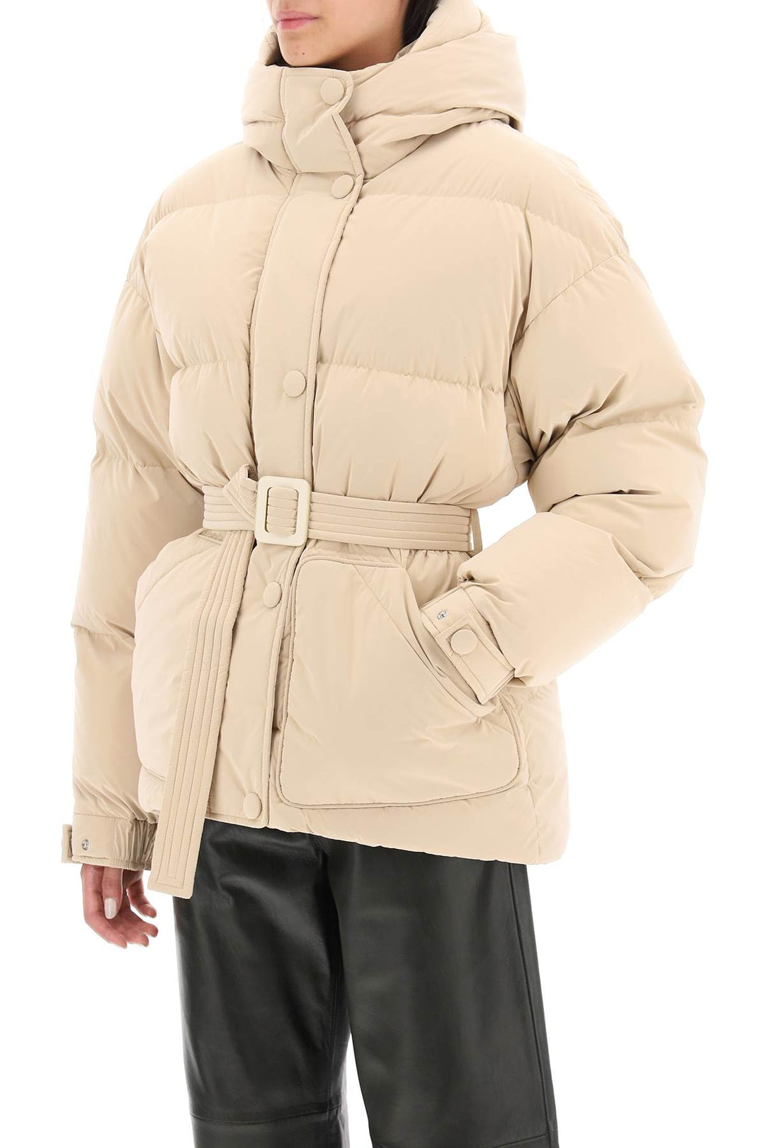 'Michlin' Belted Down Jacket - Ienki Ienki - Women