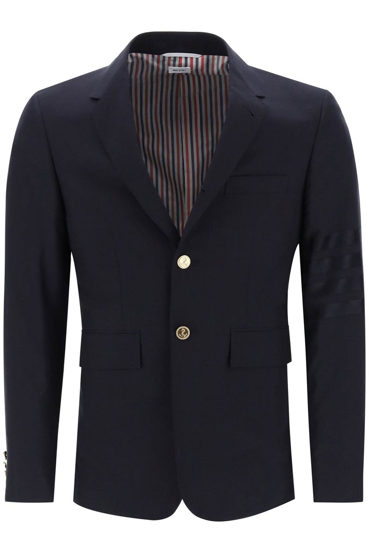 Fit 1 Single Breasted 4 Bar Wool Blazer - Thom Browne - Men