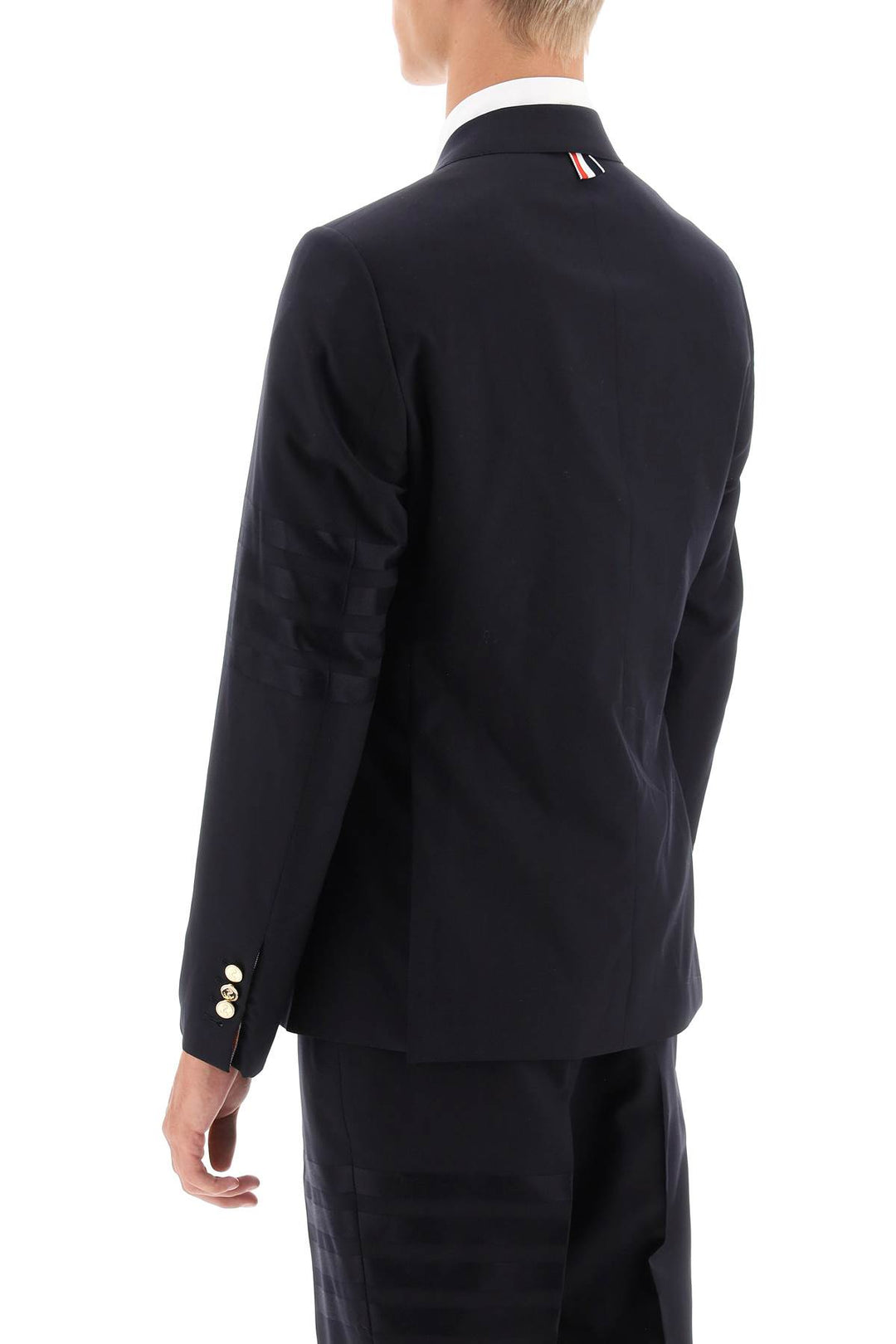 Fit 1 Single Breasted 4 Bar Wool Blazer - Thom Browne - Men