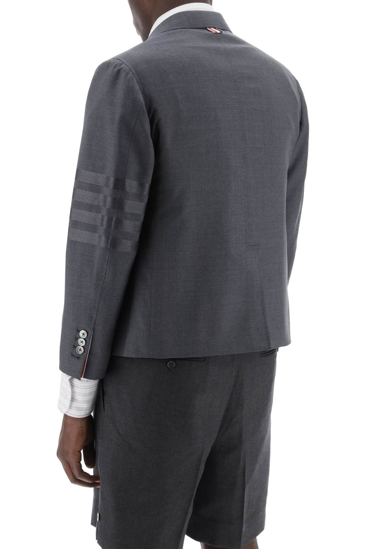 4 Bar Jacket In Light Wool - Thom Browne - Men