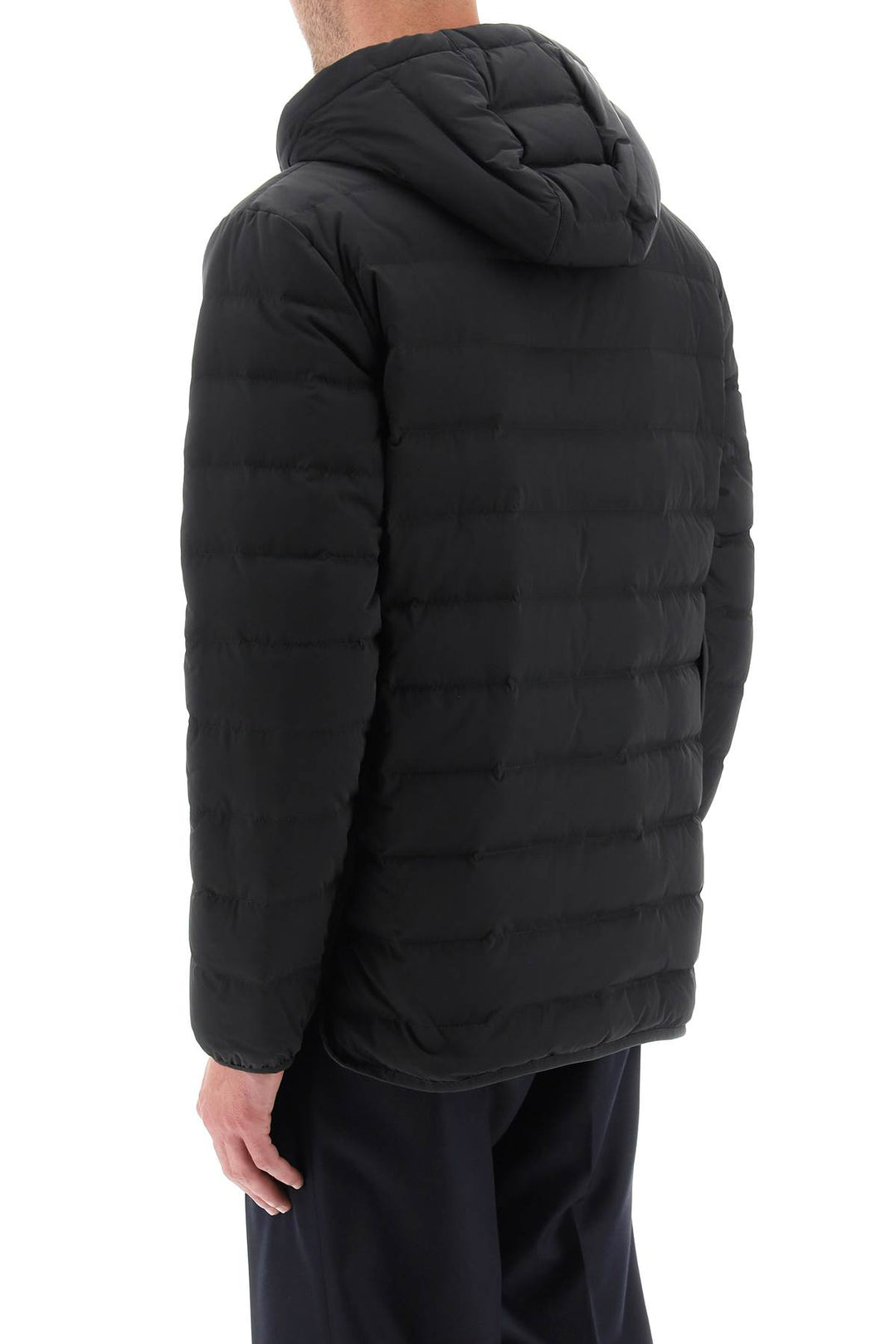 Quilted Puffer Jacket With 4 Bar Insert - Thom Browne - Men