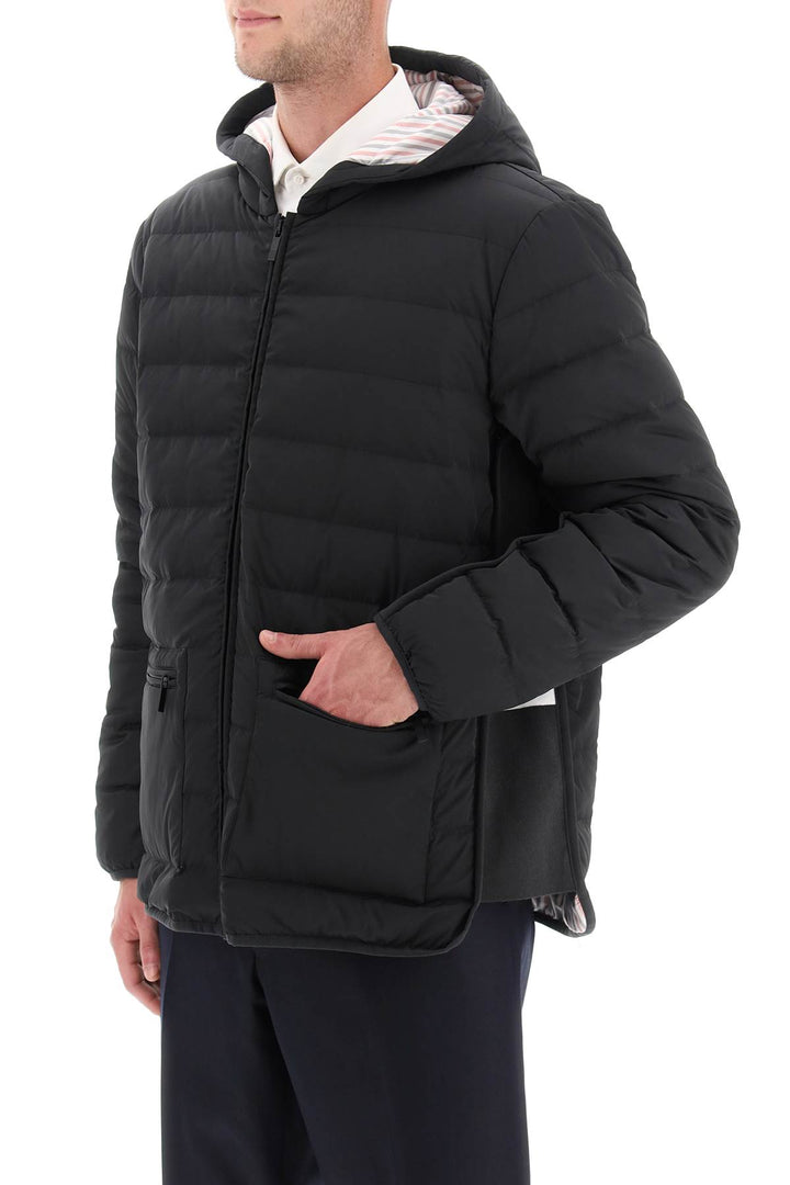 Quilted Puffer Jacket With 4 Bar Insert - Thom Browne - Men