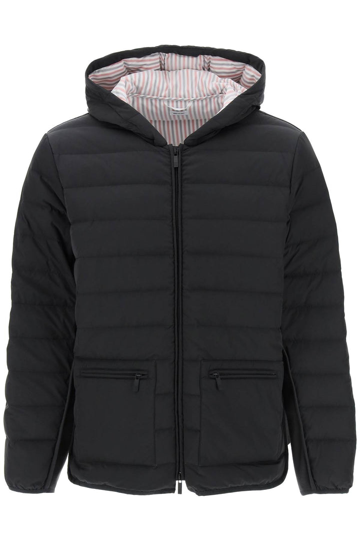 Quilted Puffer Jacket With 4 Bar Insert - Thom Browne - Men