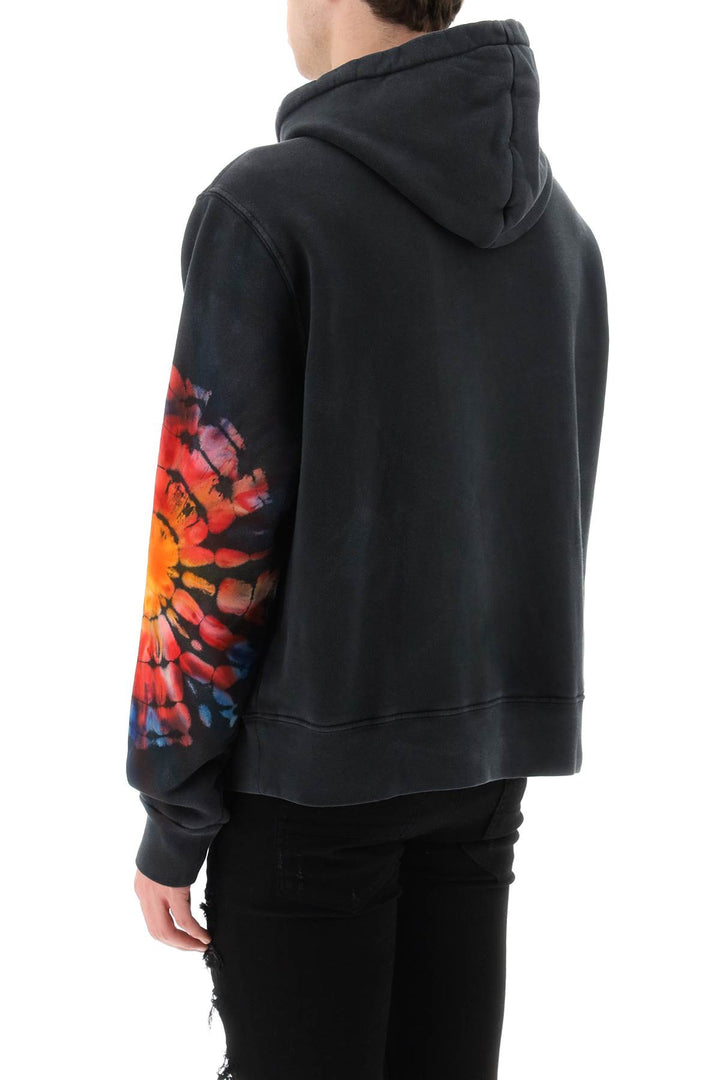 Hoodie With Tie Dye Sleeves - Amiri - Men