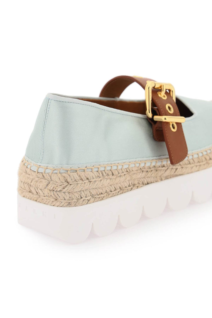 Espadrillas Stile Mary Jane In Satin - Marni - Women