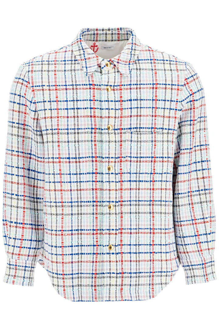 Multicolor Gingham Tweed Shirt Jacket - Thom Browne - Men