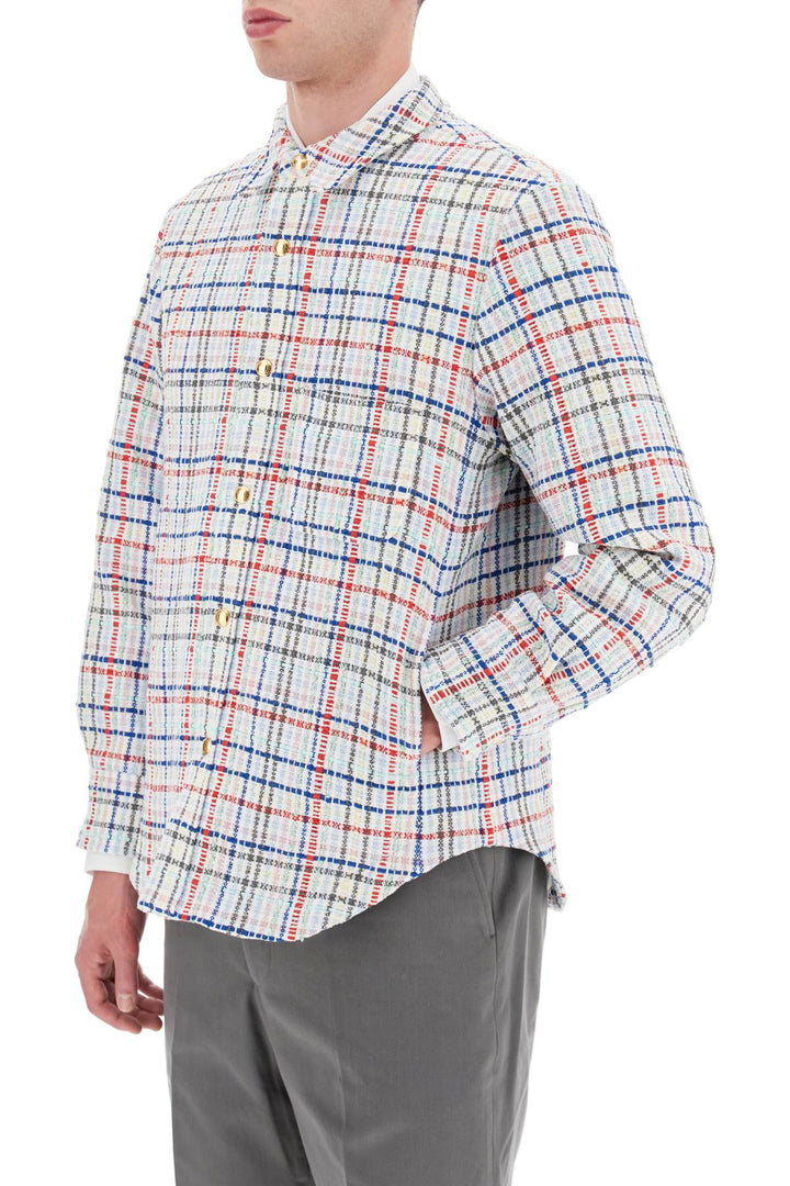 Multicolor Gingham Tweed Shirt Jacket - Thom Browne - Men