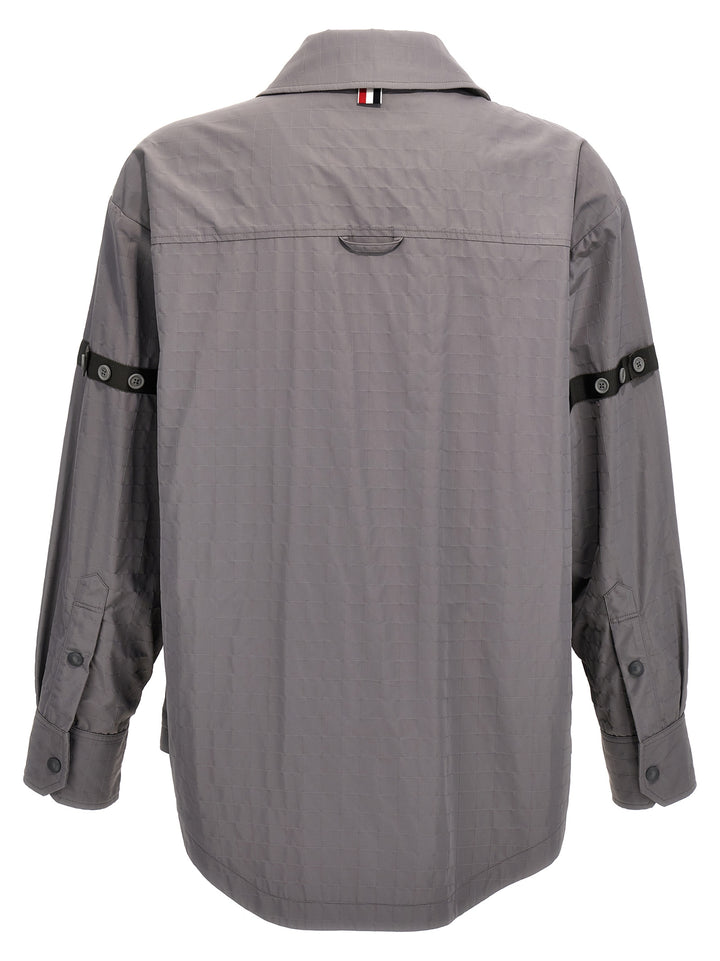 Thom Browne Snap Front Shirt and Blouse - Gray | 5a0bd3d69822f49c4144584ae616b70cc94e579f