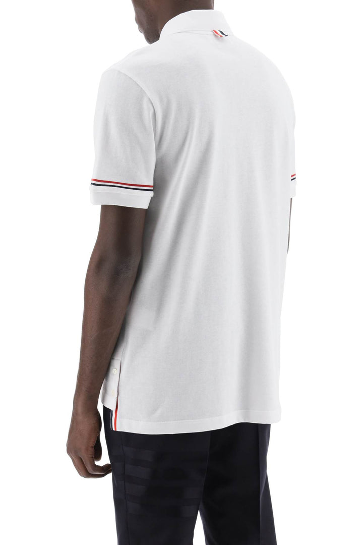 Tricolor Intarsia Polo Shirt - Thom Browne - Men