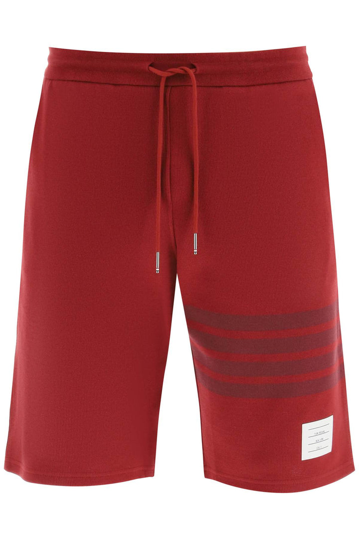 4 Bar Knit Shorts - Thom Browne - Men