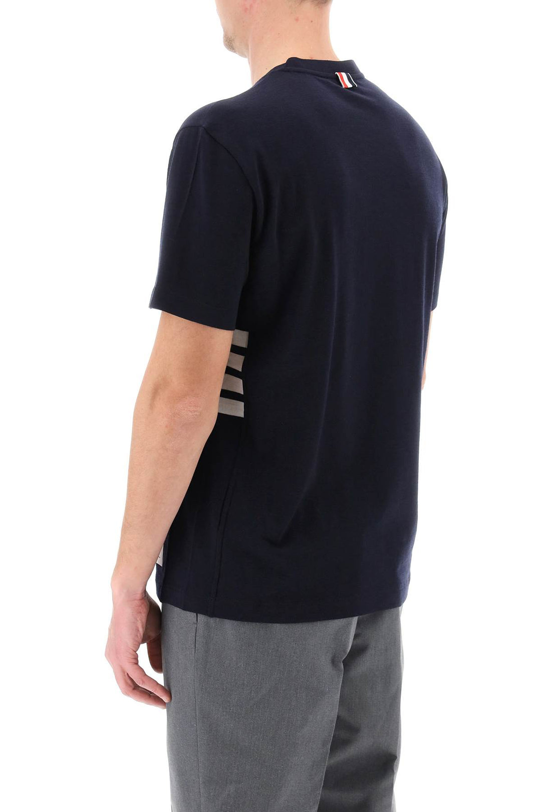 Wool Jersey 4 Bar T Shirt - Thom Browne - Men