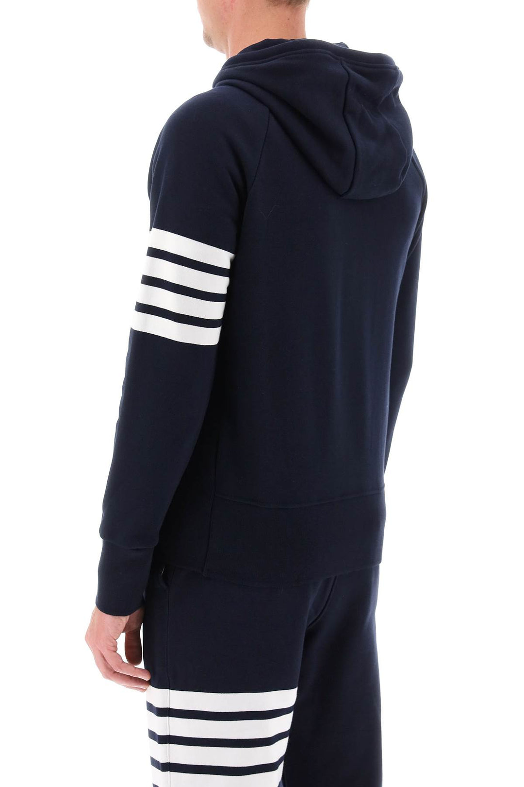 4 Bar Zip Up Hoodie - Thom Browne - Men