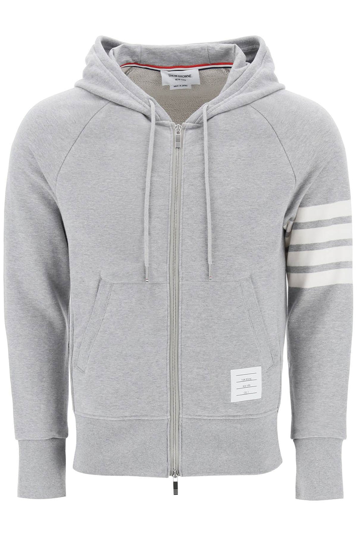 4 Bar Zip Up Hoodie - Thom Browne - Men