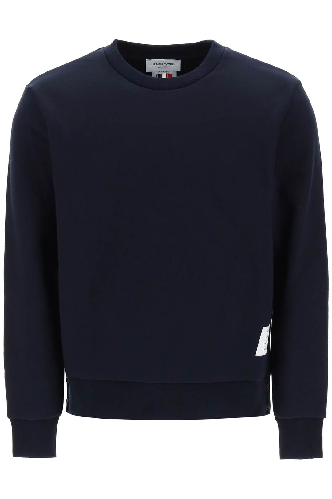 Sweatshirt With Back Tricolor Intarsia - Thom Browne - Men