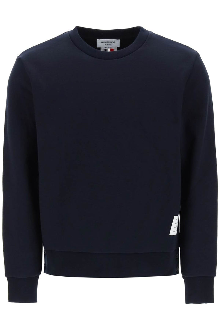 Sweatshirt With Back Tricolor Intarsia - Thom Browne - Men