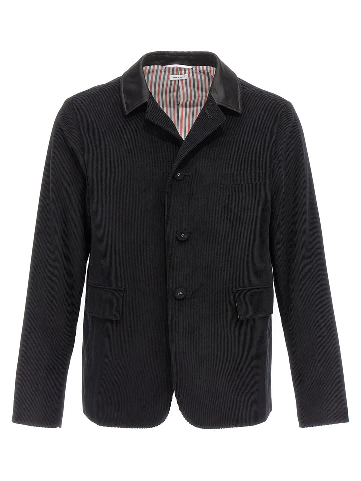 Corduroy Blazer Jacket Jackets Black