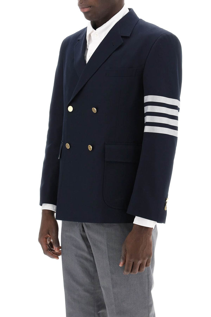 4 Bar Double Breasted Jacket - Thom Browne - Men