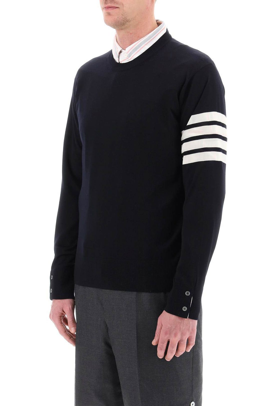 Fine Merino Wool 4 Bar Sweater - Thom Browne - Men