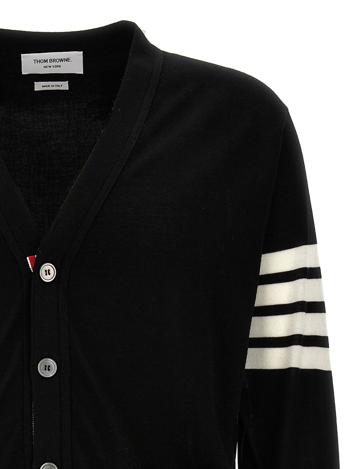 Thom Browne Merino Wool Cardigan Sweaters and Cardigans - Black | 792879a5b6486237f1aa585af16f9312117161d8