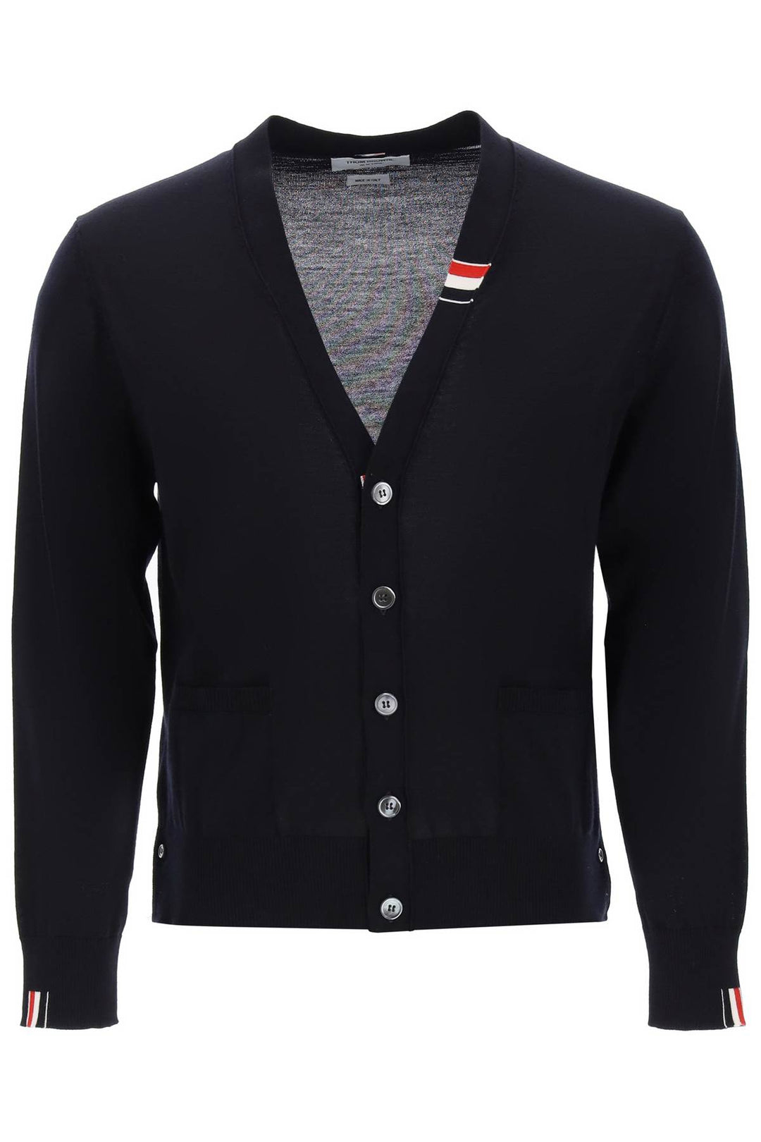 Cardigan With Tricolor Details - Thom Browne - Men