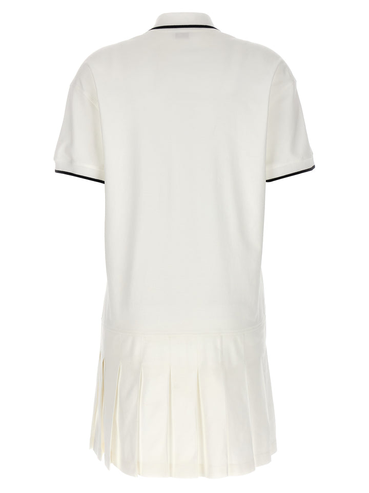 Logo Polo Dress Dresses White