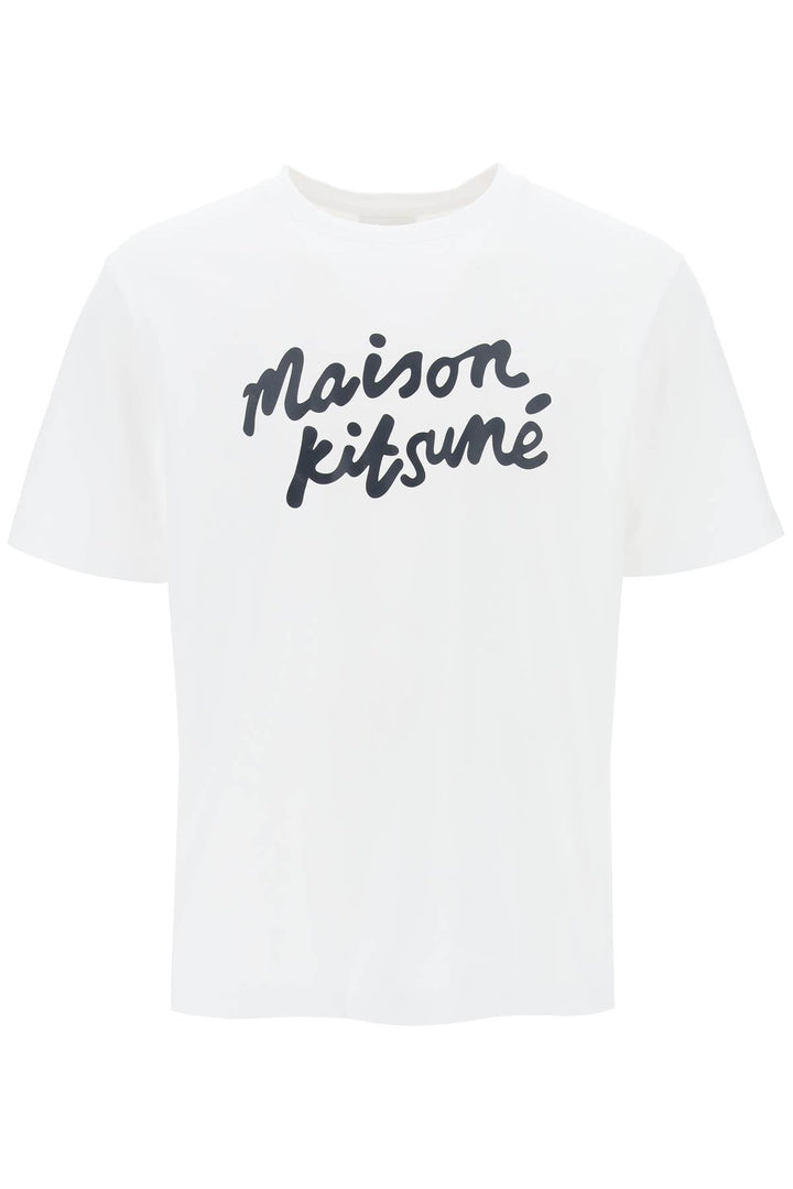 T Shirt Con Logo Handwriting - Maison Kitsune - Men