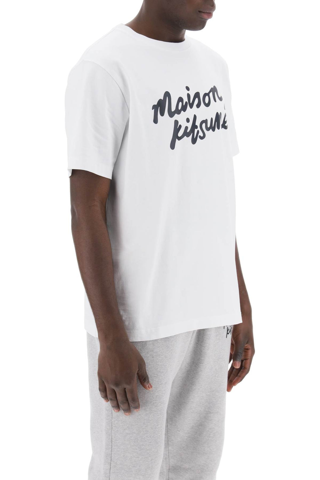 T Shirt Con Logo Handwriting - Maison Kitsune - Men