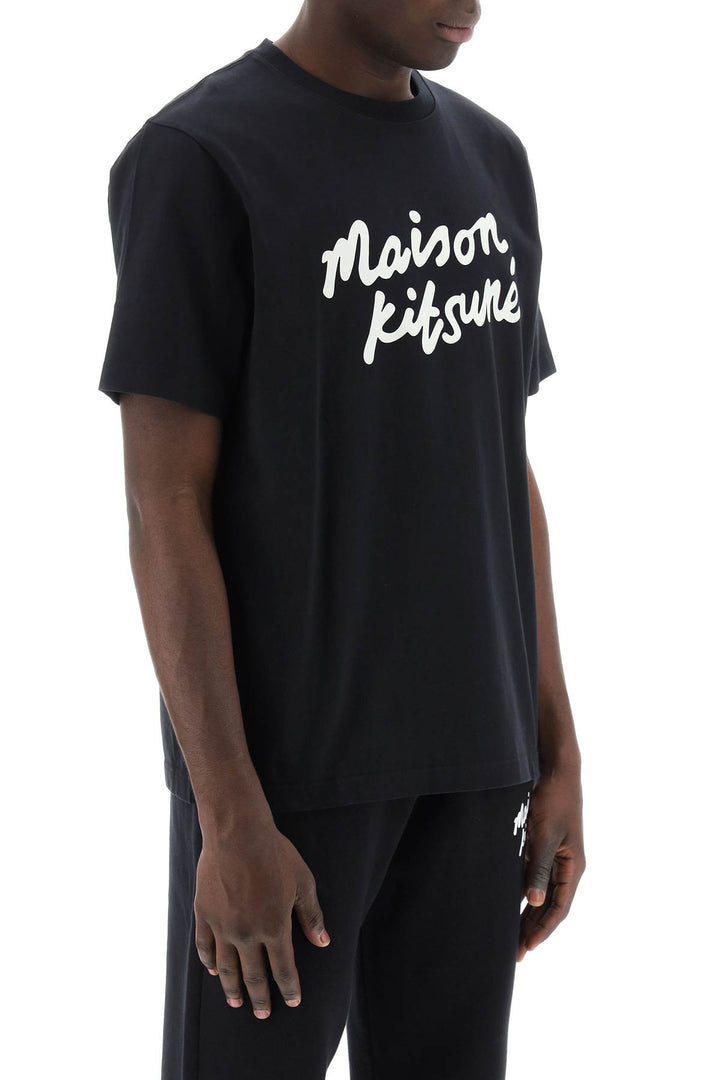 T Shirt Con Logo Handwriting - Maison Kitsune - Men