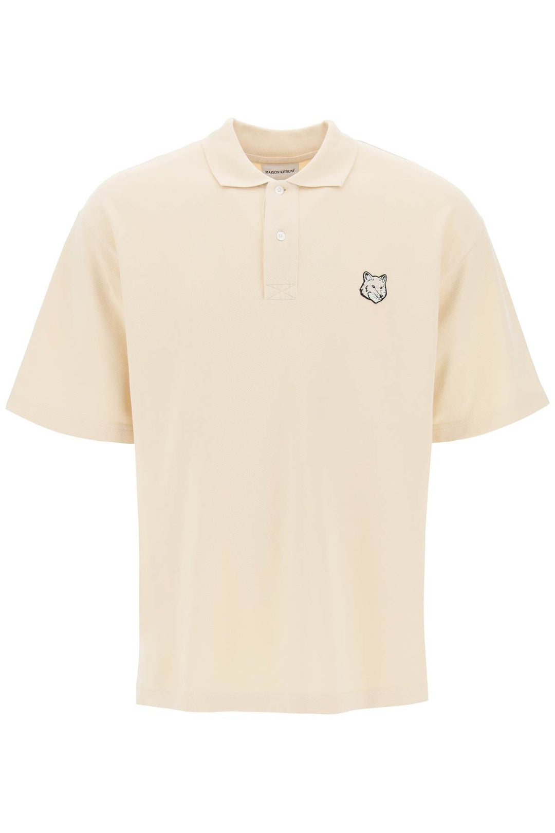 Polo Oversize Con Patch Bold Fox Head - Maison Kitsune - Men