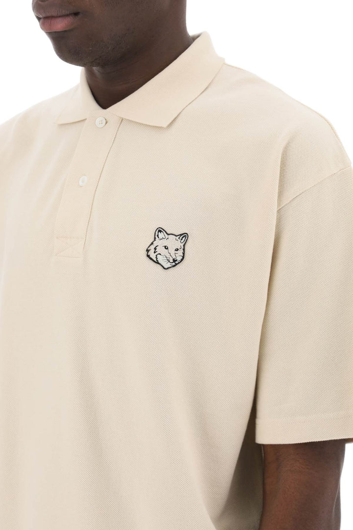 Polo Oversize Con Patch Bold Fox Head - Maison Kitsune - Men