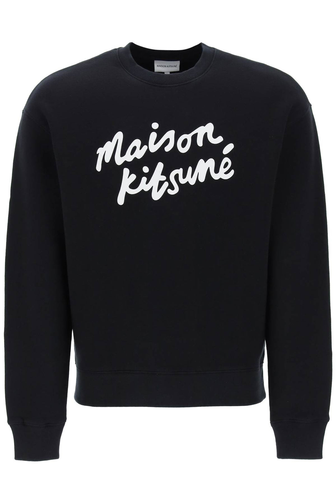 Felpa Girocollo Con Logo Handwriting - Maison Kitsune - Men