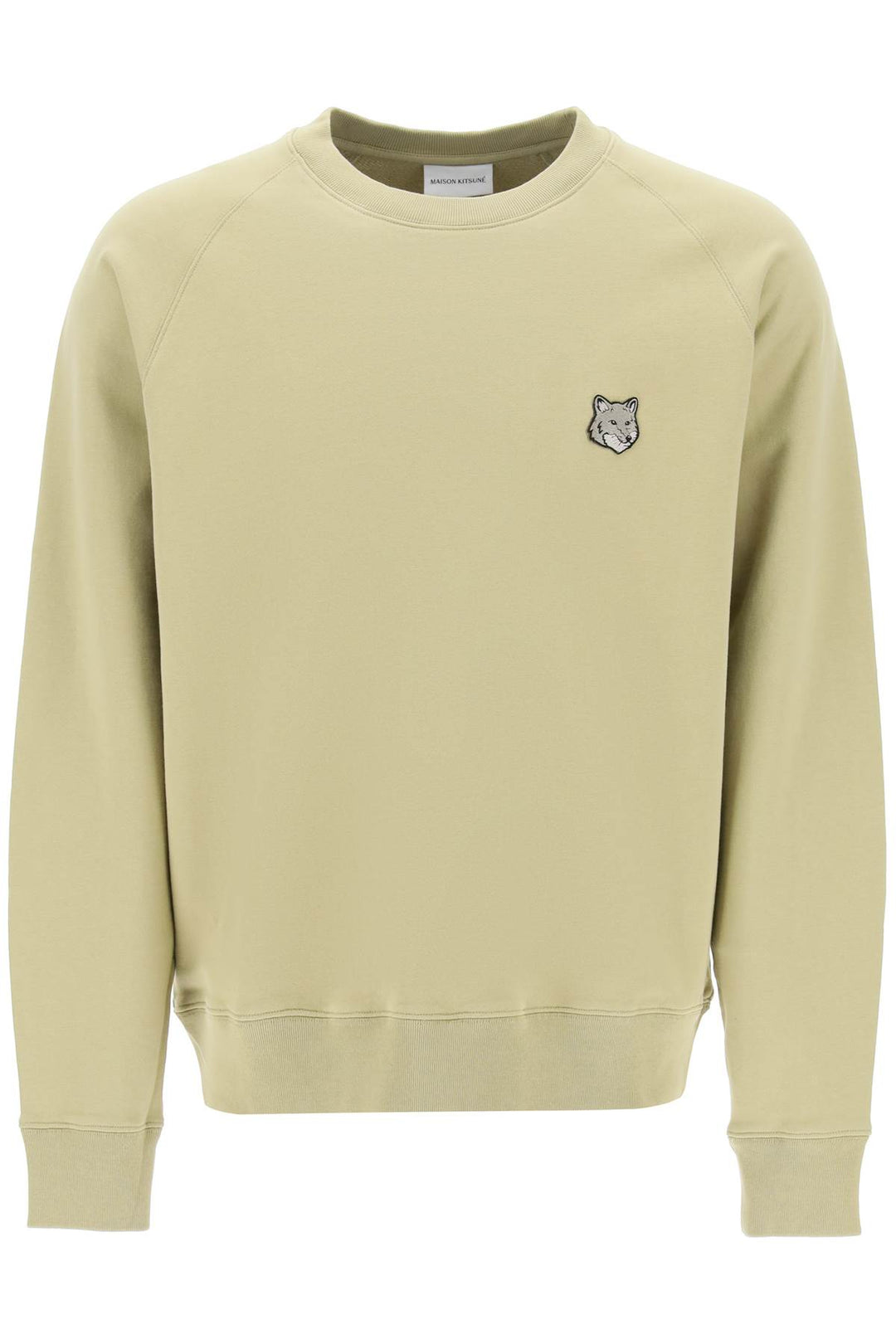 Felpa Girocollo Con Patch Bold Fox Head - Maison Kitsune - Men