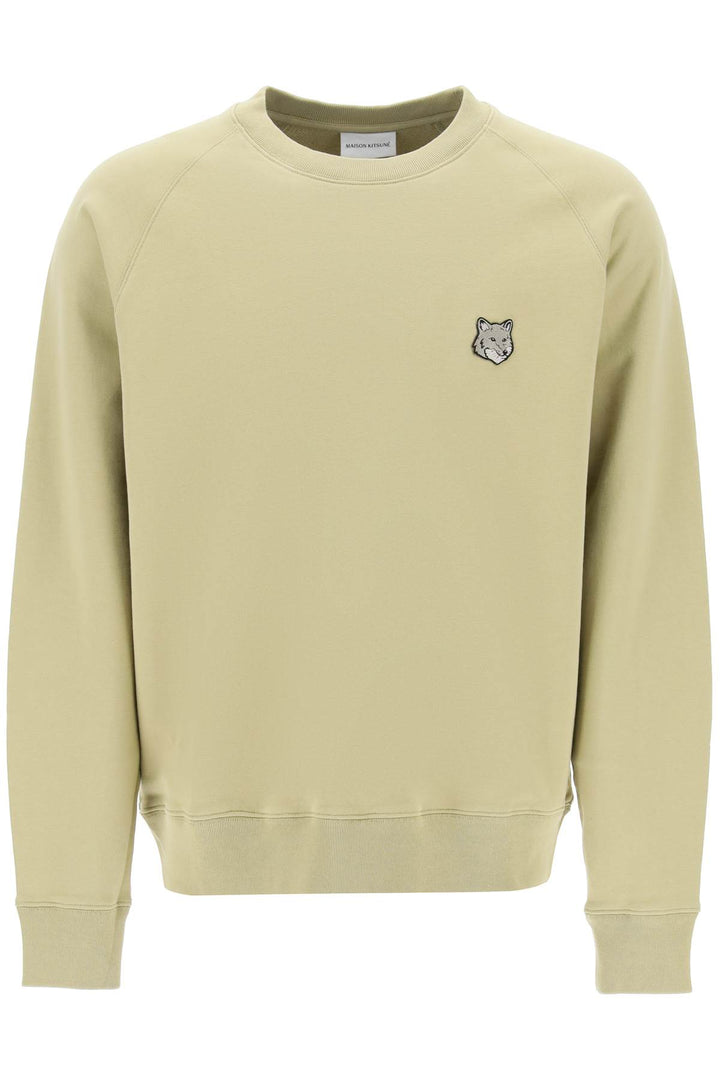 Felpa Girocollo Con Patch Bold Fox Head - Maison Kitsune - Men