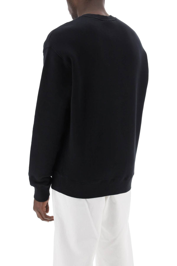 Crewneck Sweatshirt With Logo Lettering - Maison Kitsune - Men