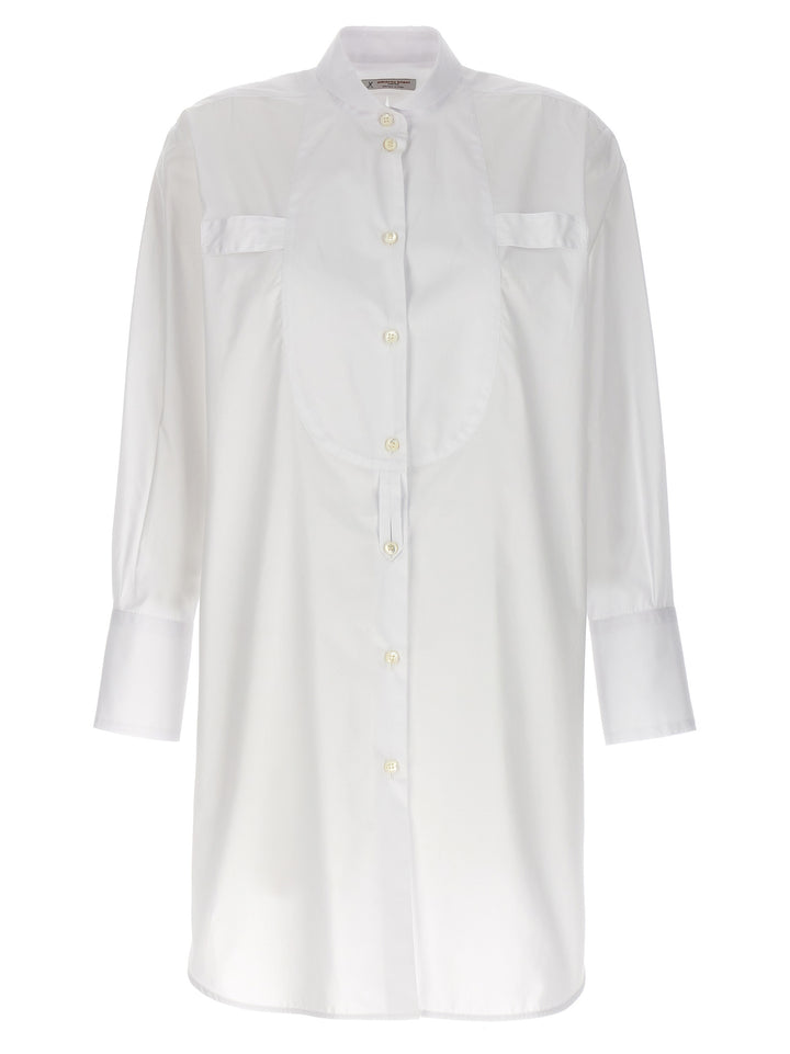 Long Plastron Tuxedo Shirt Shirt, Blouse White