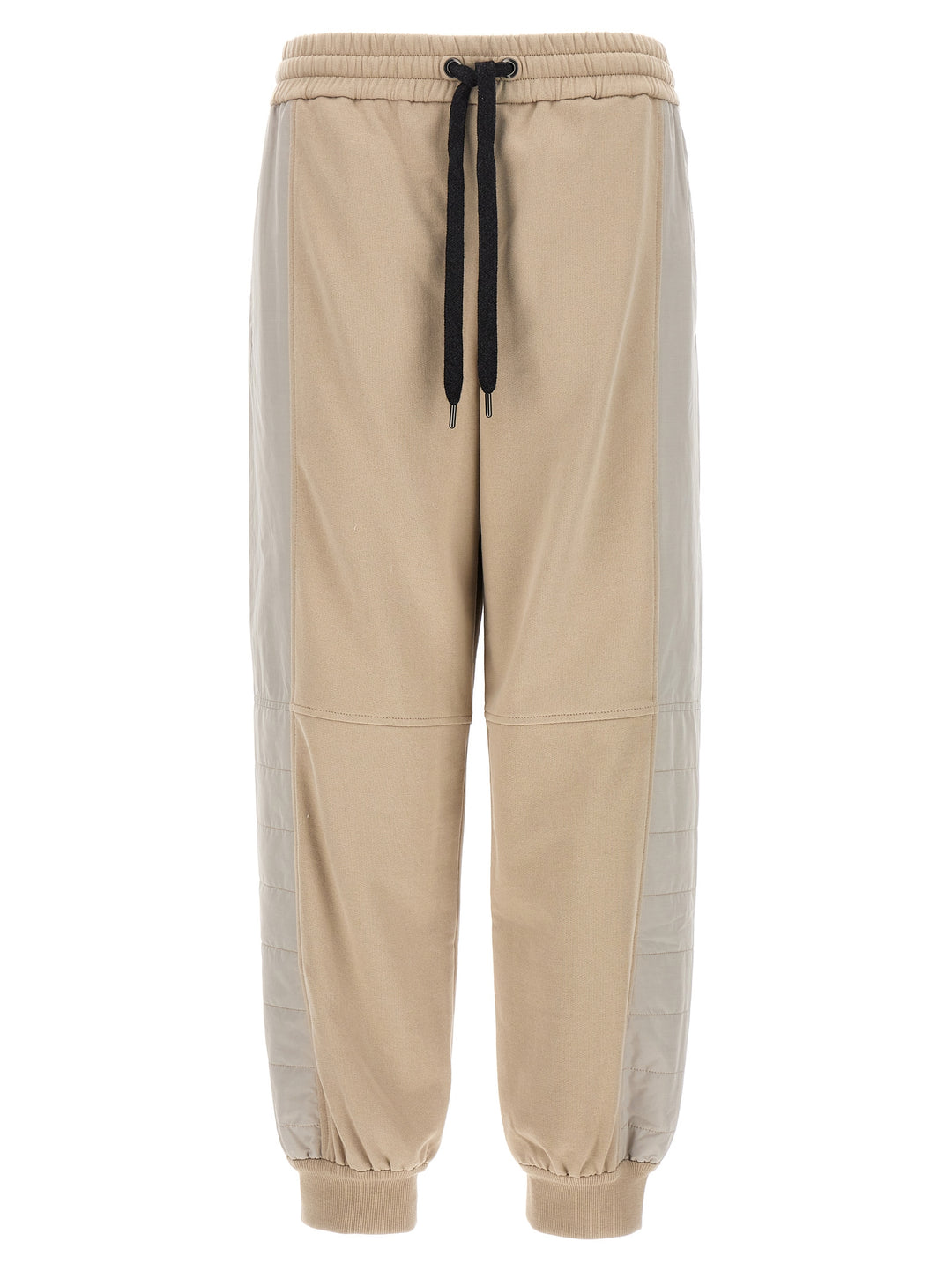 Padded Insert Joggers Pants Beige