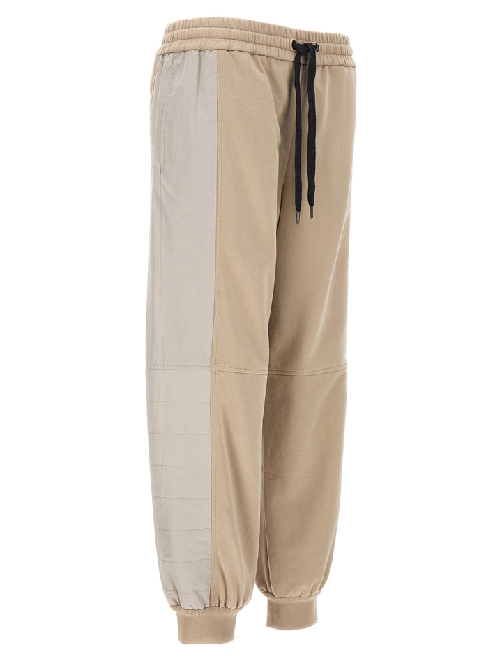 Padded Insert Joggers Pants Beige