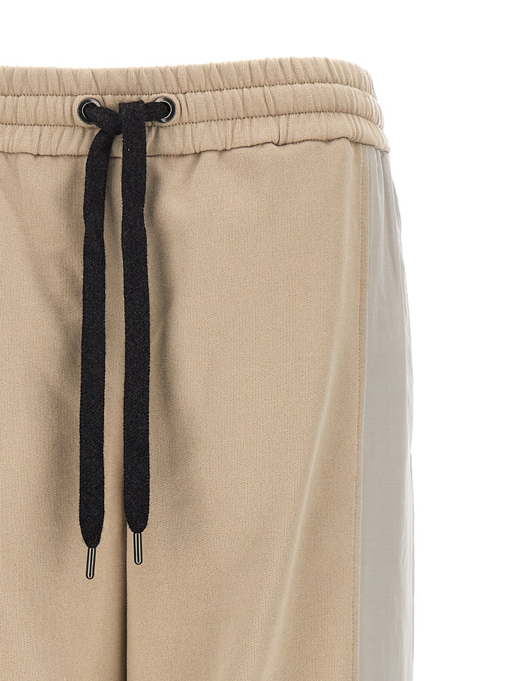 Padded Insert Joggers Pants Beige