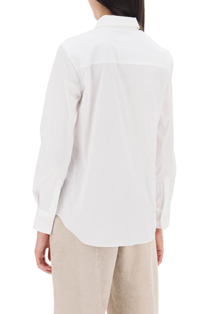 Shirt In Cotton Poplin - Brunello Cucinelli - Women