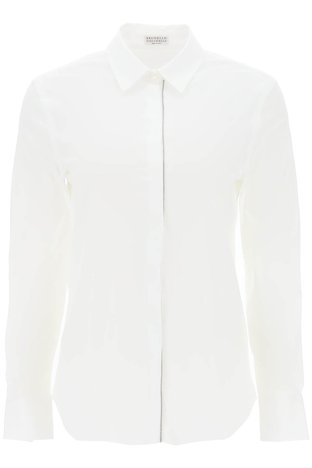 Shirt In Cotton Poplin - Brunello Cucinelli - Women