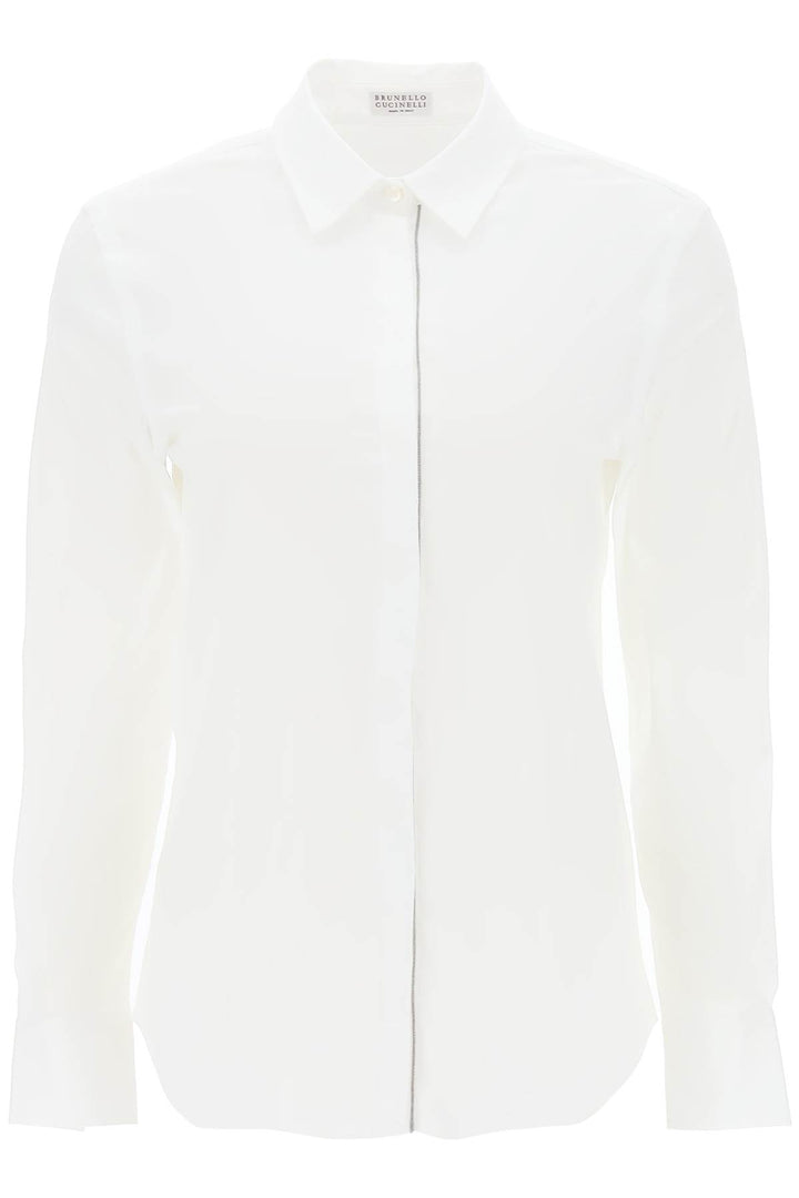 Shirt In Cotton Poplin - Brunello Cucinelli - Women