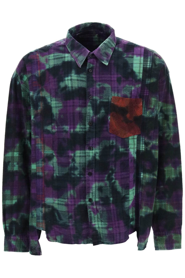 'Rebuild' Patchwork Flannel Shirt - Needles - Men