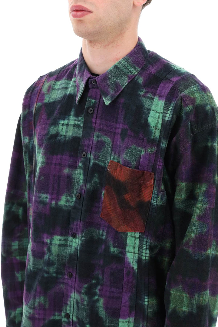 'Rebuild' Patchwork Flannel Shirt - Needles - Men