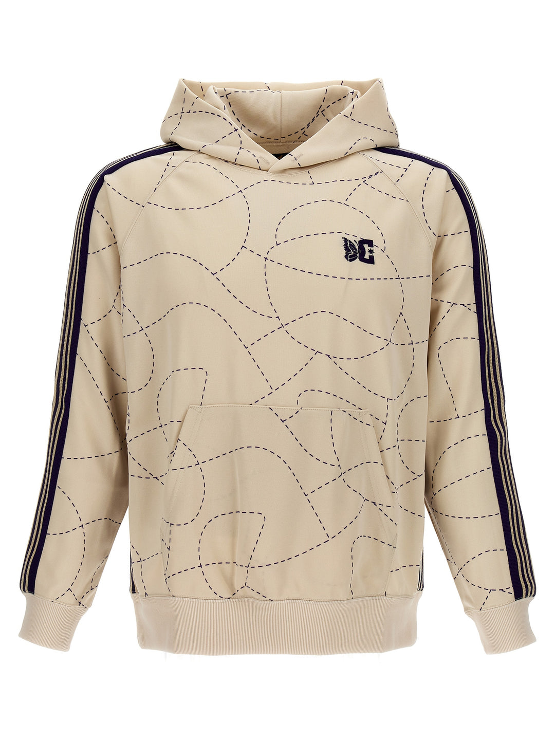 Logo Embroidery Hoodie Sweatshirt Multicolor