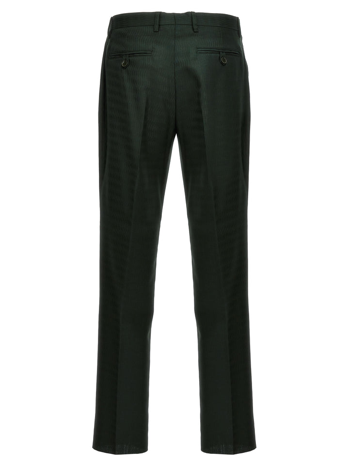 Jacquard Pants Green