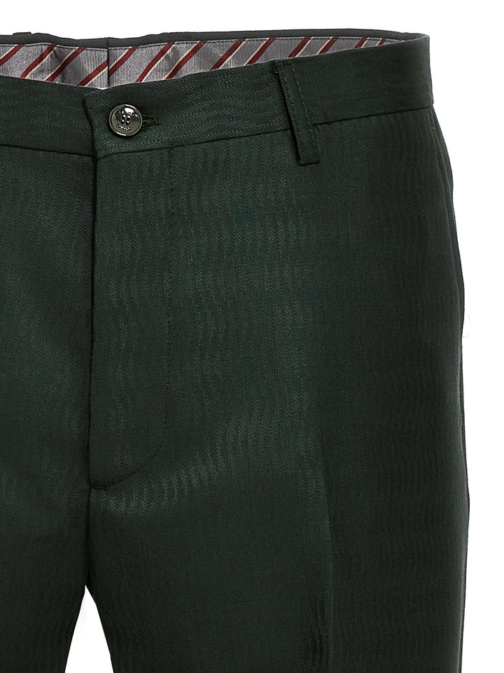 Jacquard Pants Green