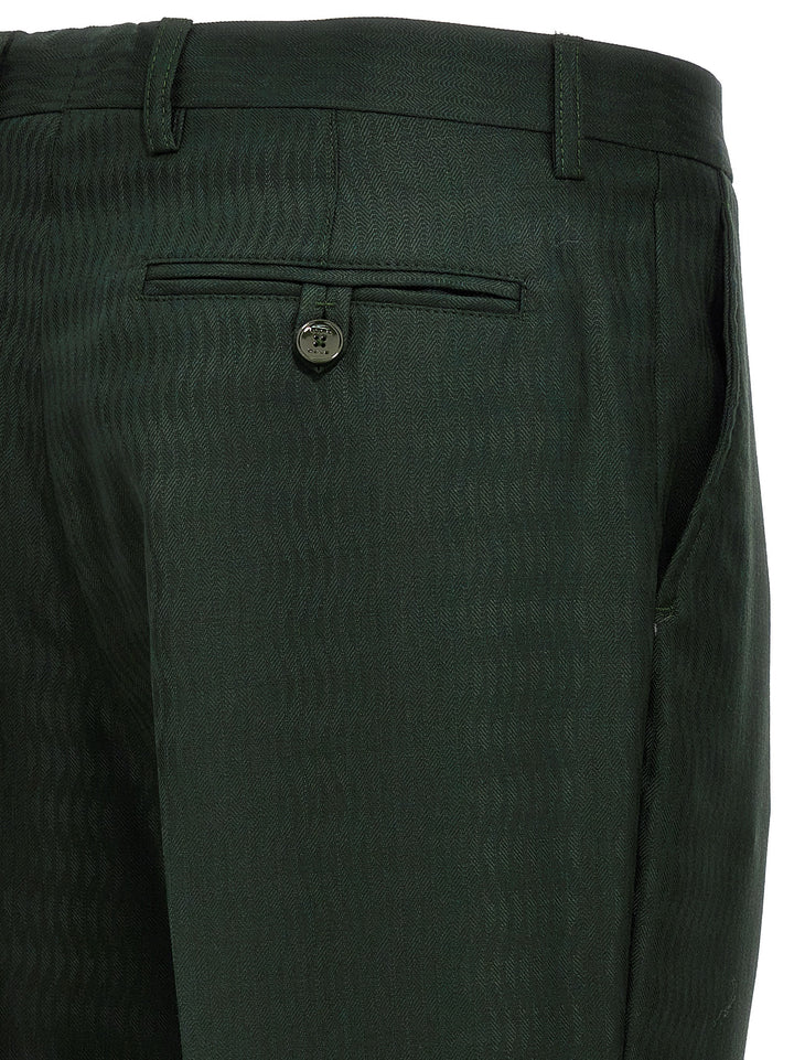 Jacquard Pants Green