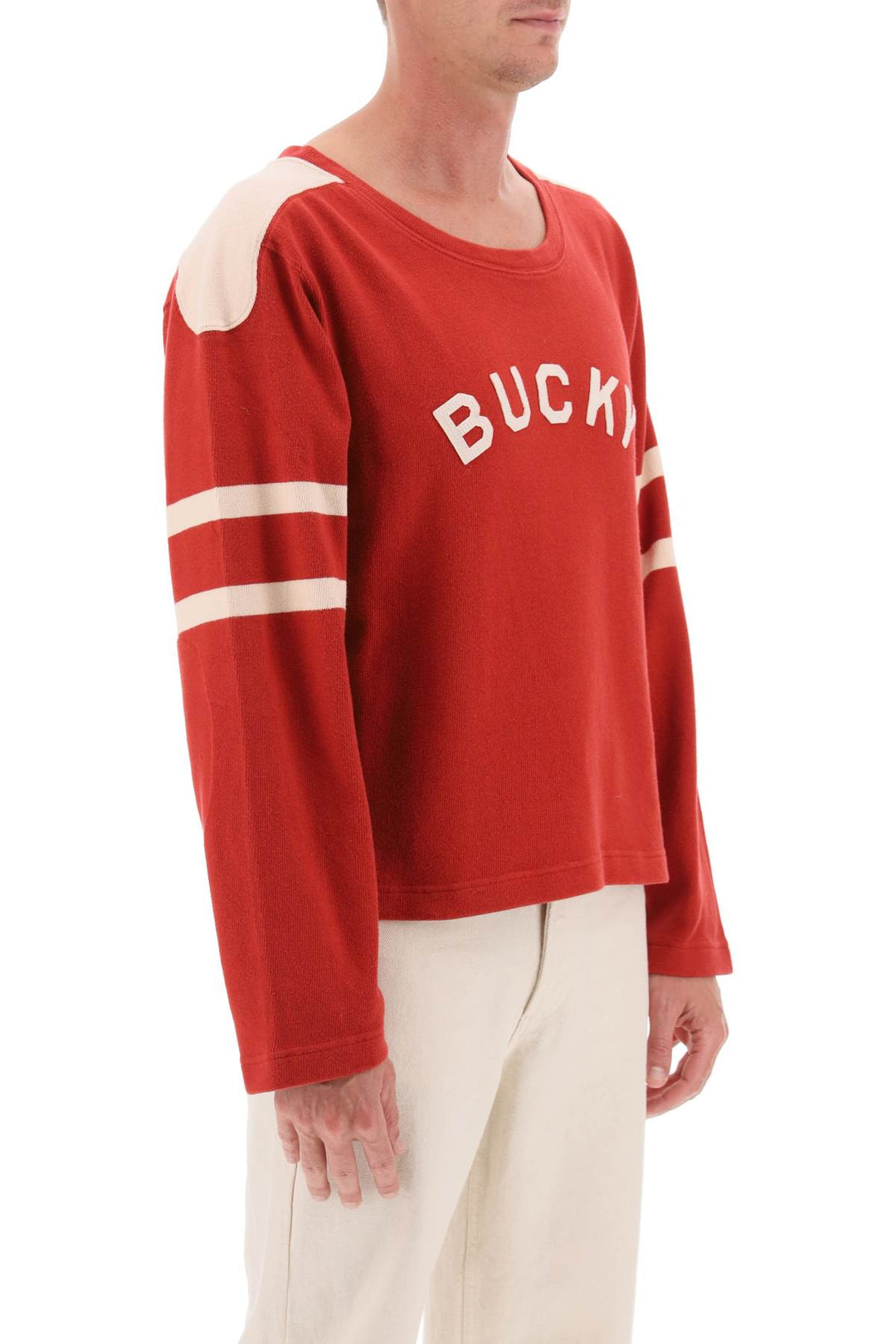 Bucky Two Tone Cotton Sweater - Bode - Men