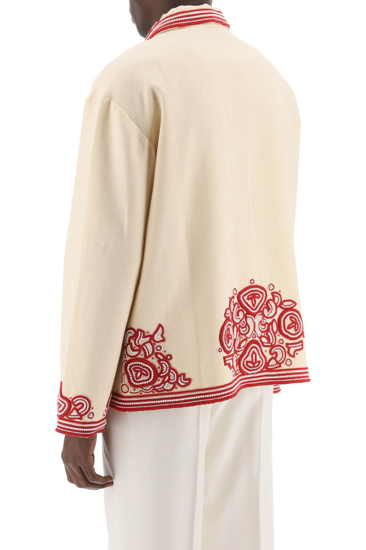 Flora Bead Embroidered Jacket - Bode - Men